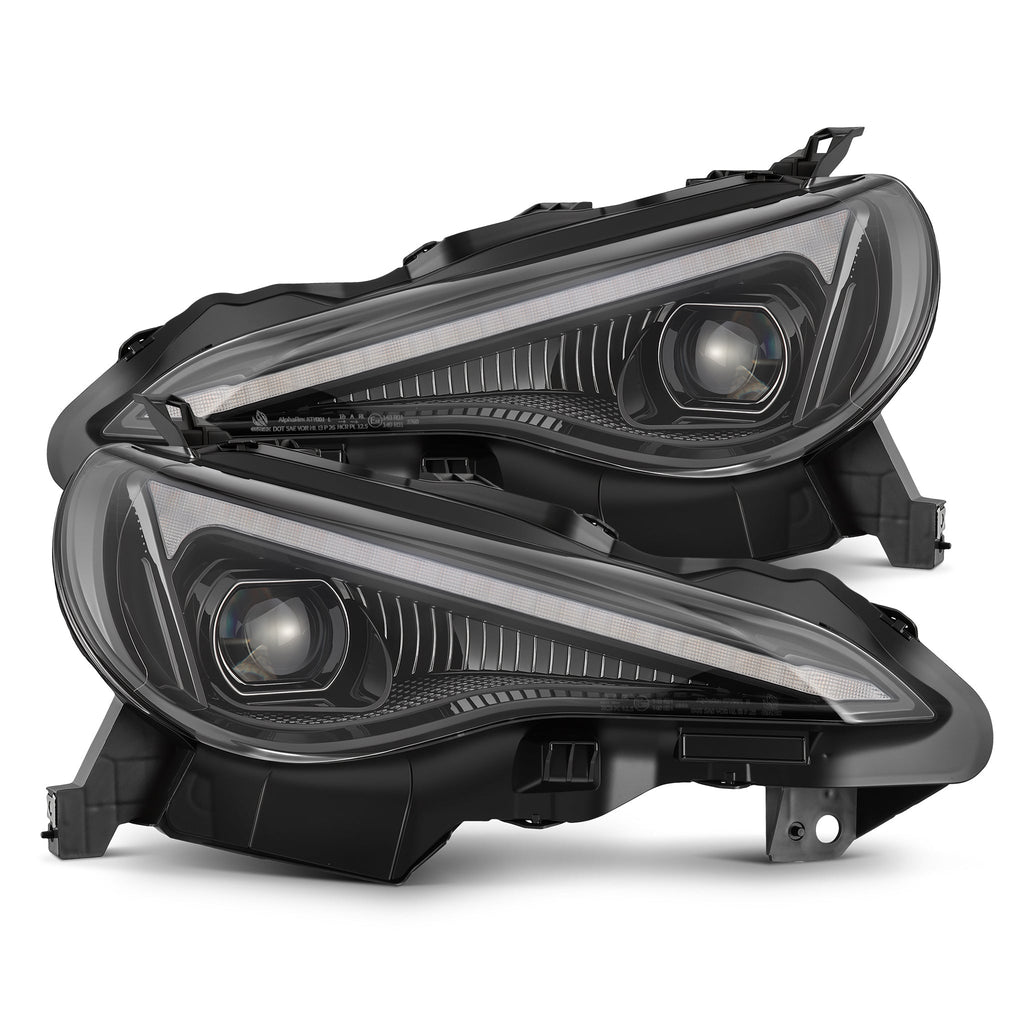 AlphaRex 13-16 Scion FR-S / 17-20 Toyota 86 / 13-20 Subaru BRZ LUXX-Series LED Projector Headlights Alpha-Black