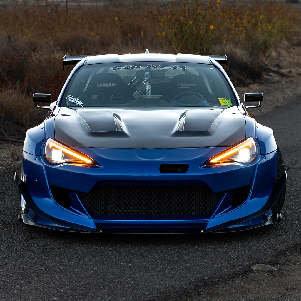 AlphaRex 13-16 Scion FR-S / 17-20 Toyota 86 / 13-20 Subaru BRZ LUXX-Series LED Projector Headlights Black