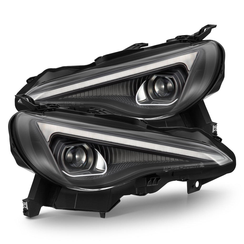 AlphaRex 13-16 Scion FR-S / 17-20 Toyota 86 / 13-20 Subaru BRZ LUXX-Series LED Projector Headlights Black
