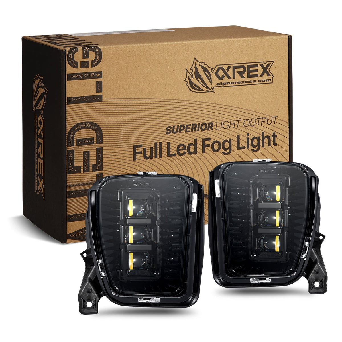AlphaRex 13-18 Dodge Ram 1500 / 19-24 Ram 1500 Classic DoubleTap Dual Color LED Projector Fog Lights