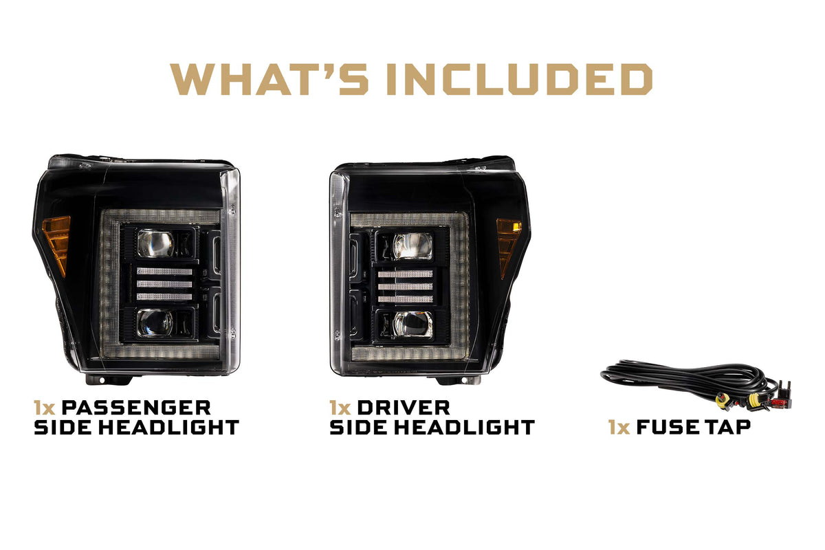 Morimoto 11-16 Ford Super Duty XB Hybrid LED Headlights