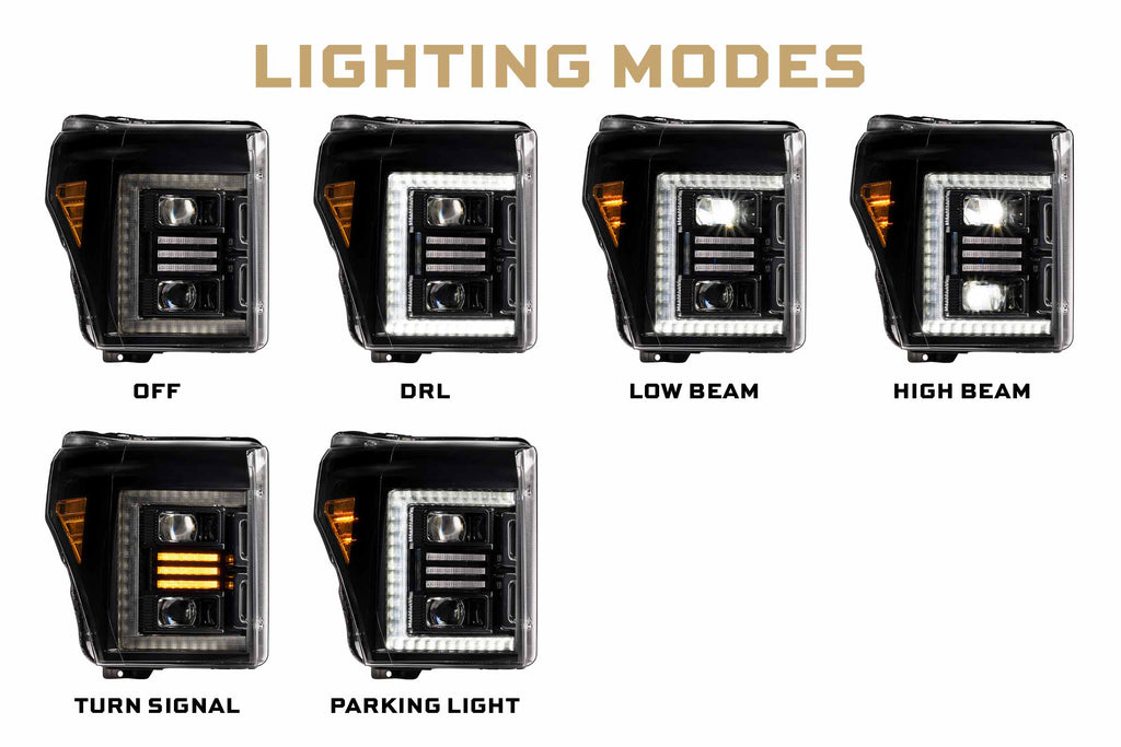 Morimoto 11-16 Ford Super Duty XB Hybrid LED Headlights