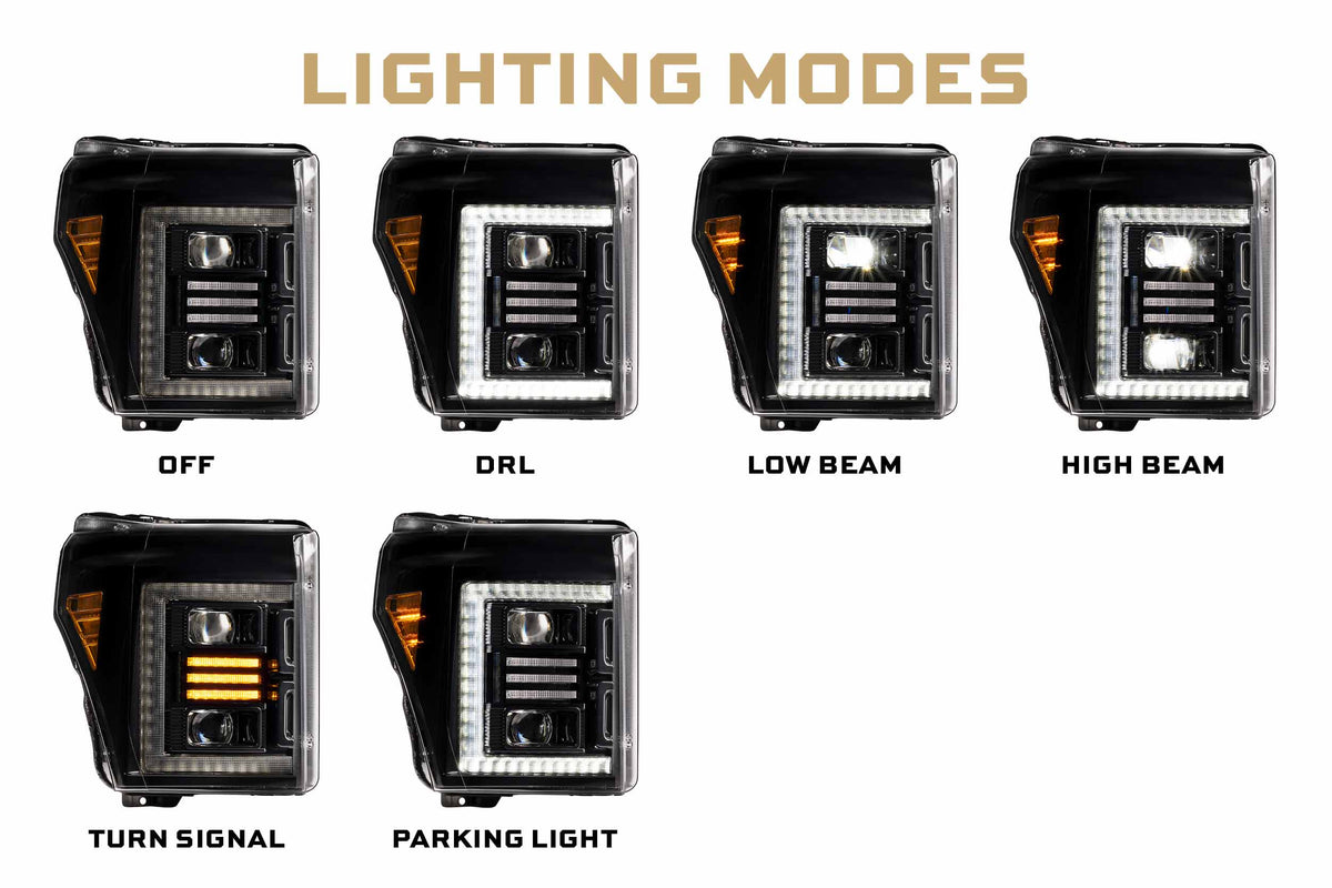 Morimoto 11-16 Ford Super Duty XB Hybrid LED Headlights