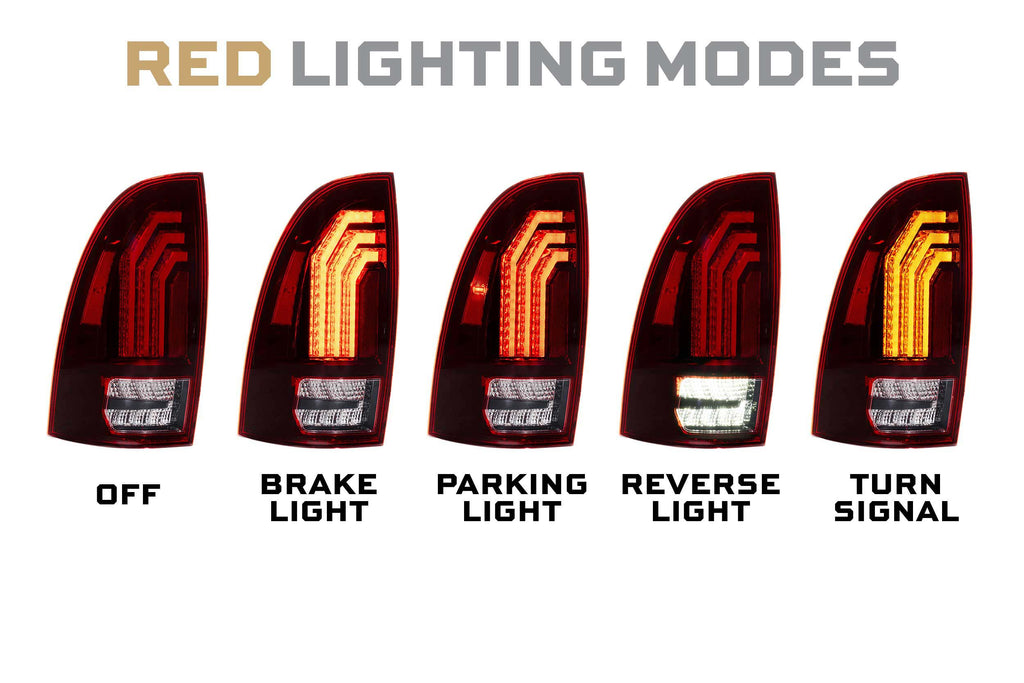 Morimoto 05-15 Toyota Tacoma XB LED Tail Lights (Red)