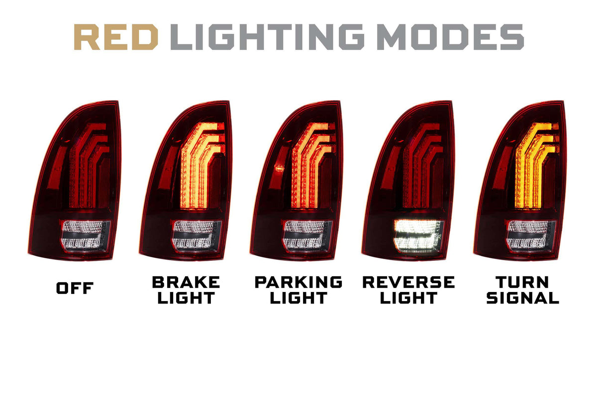 Morimoto 05-15 Toyota Tacoma XB LED Tail Lights (Red)