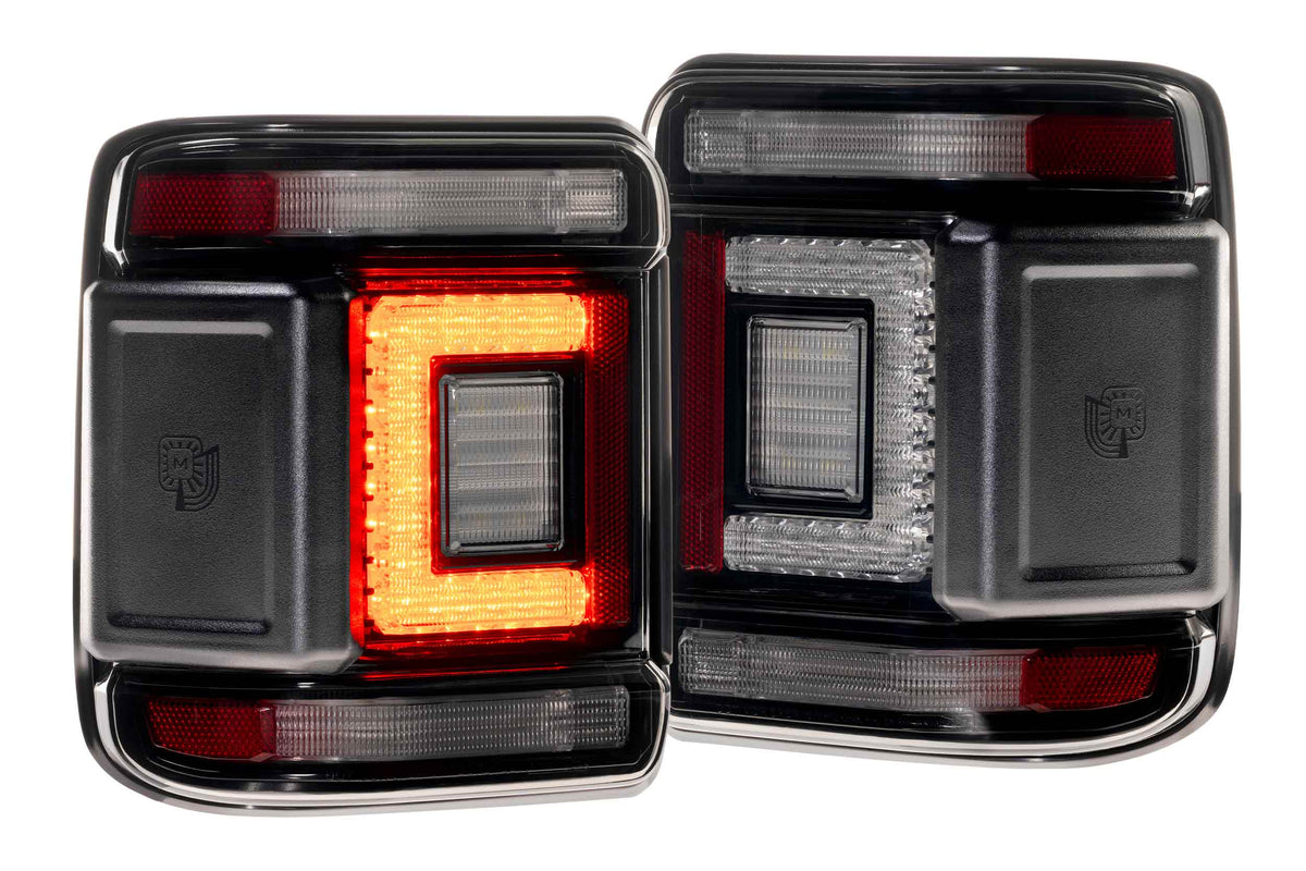 Morimoto 18-26 Jeep Wrangler JL XB LED Low Profile Tail Lights (Smoked)