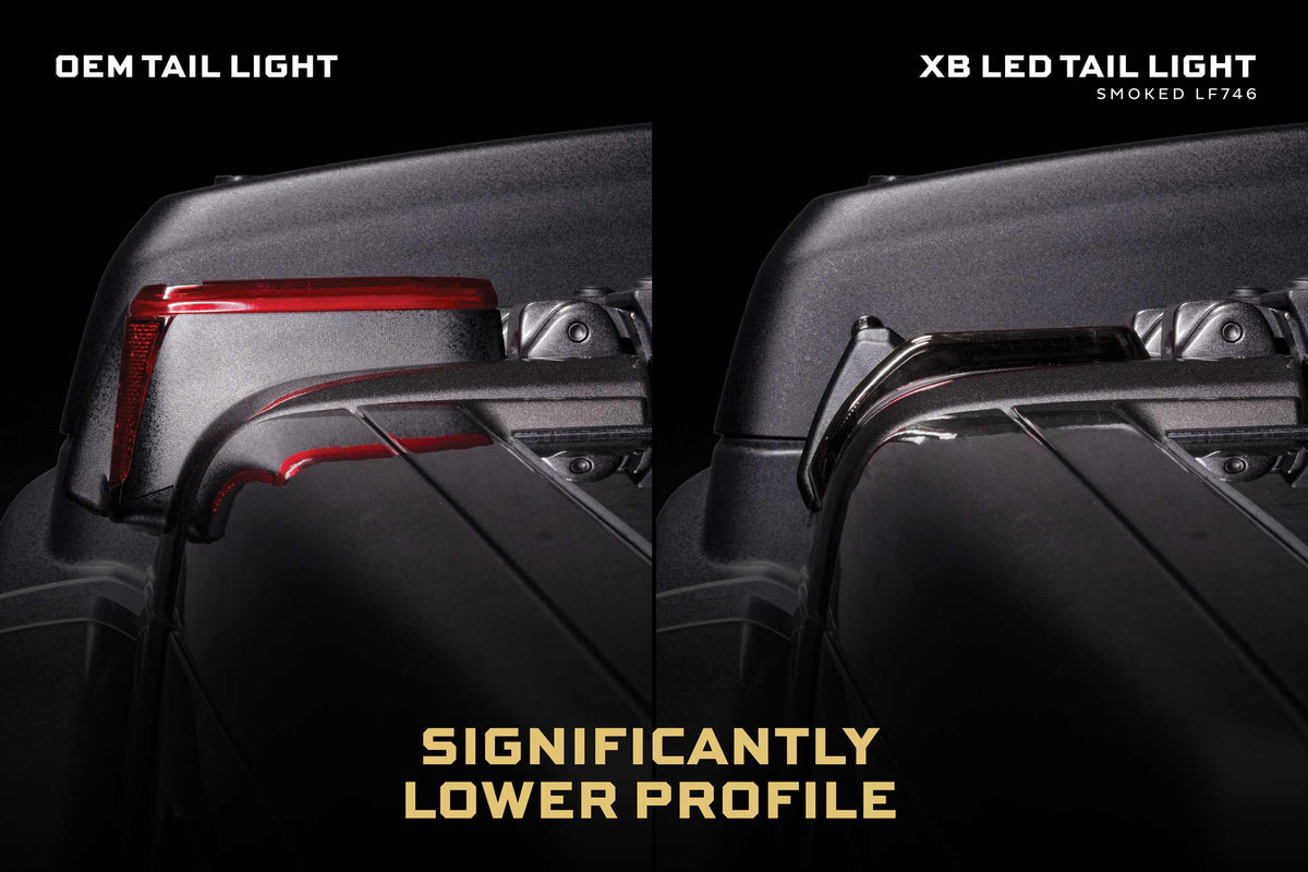 Morimoto 18-26 Jeep Wrangler JL XB LED Low Profile Tail Lights (Smoked)