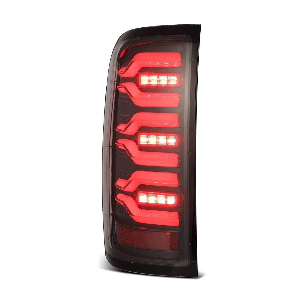 AlphaRex 14-18 Chevrolet Silverado 1500 / 15-19 Silverado 2500HD/3500HD / 15-19 GMC Sierra 3500HD Dually LUXX-Series LED Tail Lights Alpha-Black