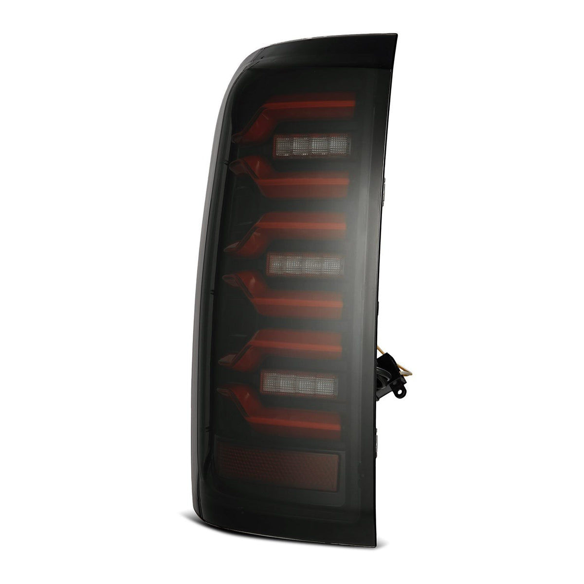 AlphaRex 14-18 Chevrolet Silverado 1500 / 15-19 Silverado 2500HD/3500HD / 15-19 GMC Sierra 3500HD Dually LUXX-Series LED Tail Lights Black-Red