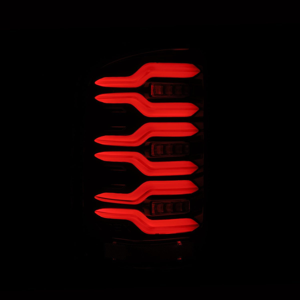 AlphaRex 14-18 GMC Sierra 1500/2500HD/3500HD LUXX-Series LED Tail Lights Alpha-Black