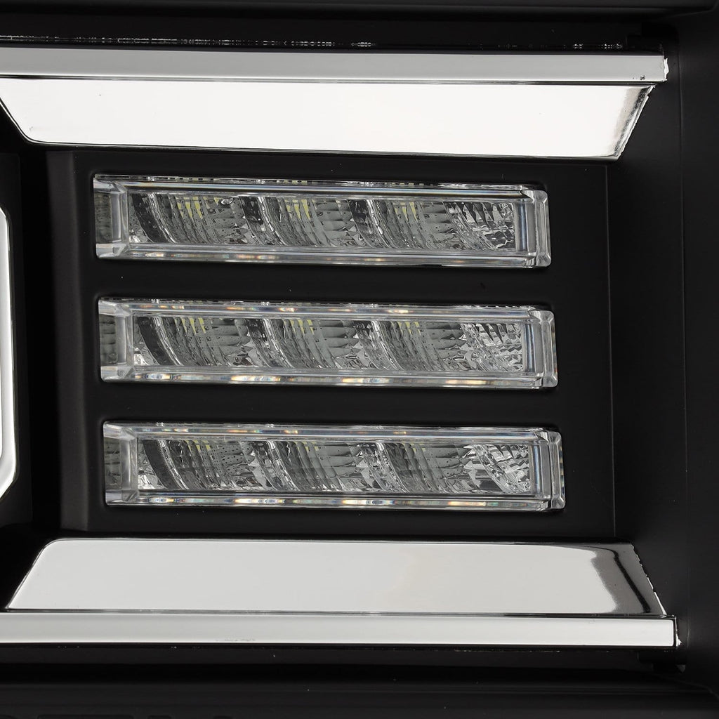 AlphaRex 14-18 GMC Sierra LUXX-Series LED Projector Headlights Black