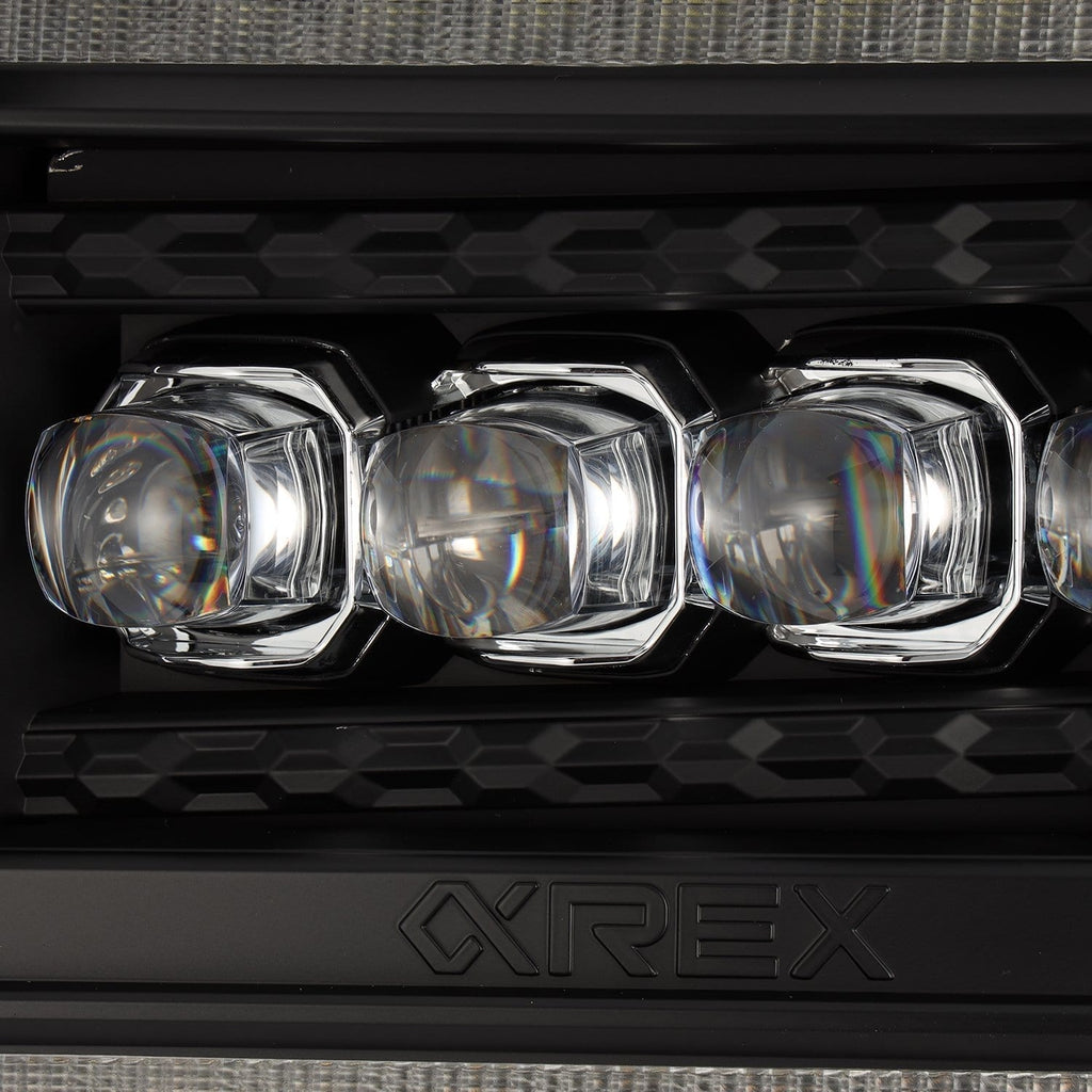 AlphaRex 14-18 GMC Sierra NOVA-Series LED Projector Headlights Black