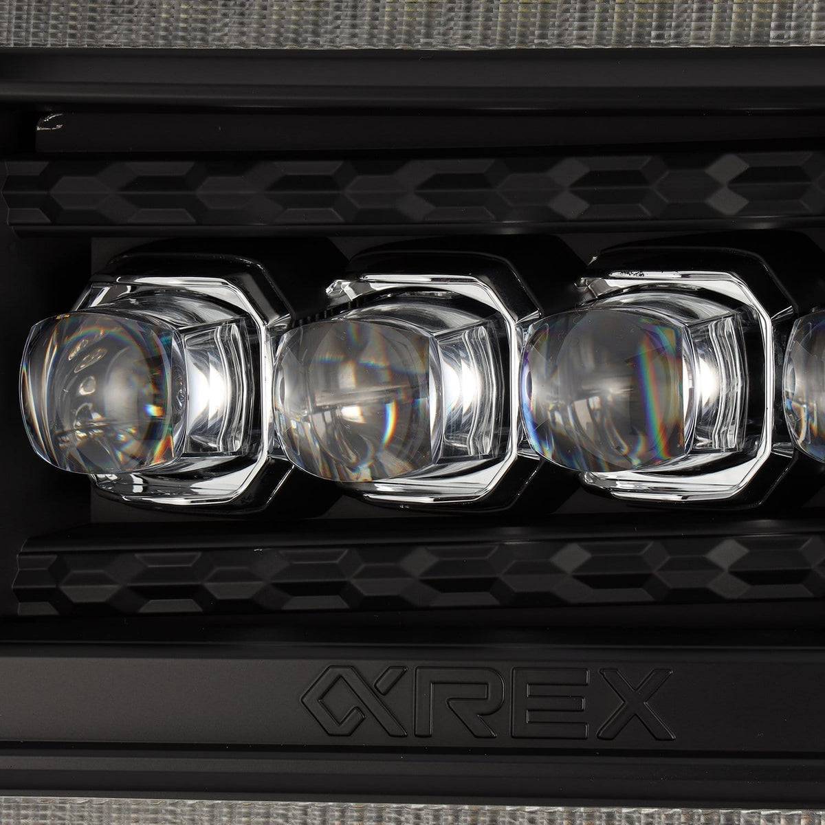 AlphaRex 14-18 GMC Sierra NOVA-Series LED Projector Headlights Black