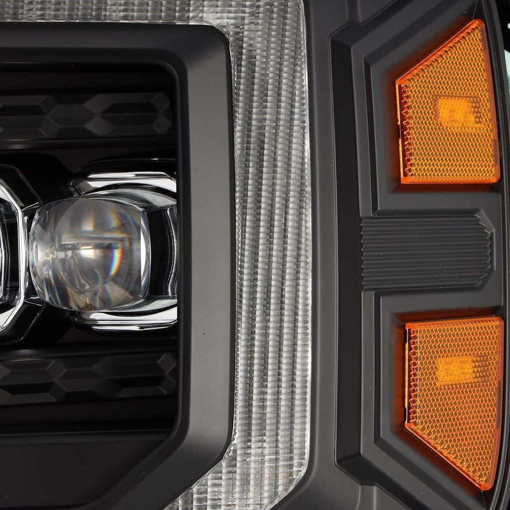 AlphaRex 14-18 GMC Sierra NOVA-Series LED Projector Headlights Black