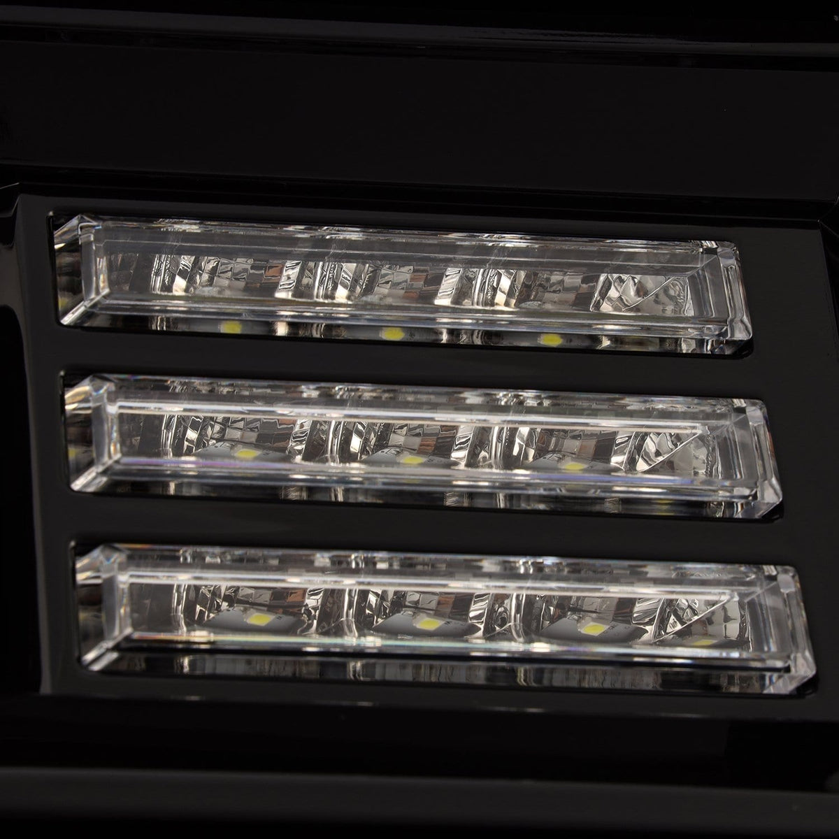 AlphaRex 14-18 GMC Sierra PRO-Series Halogen Projector Headlights Alpha-Black
