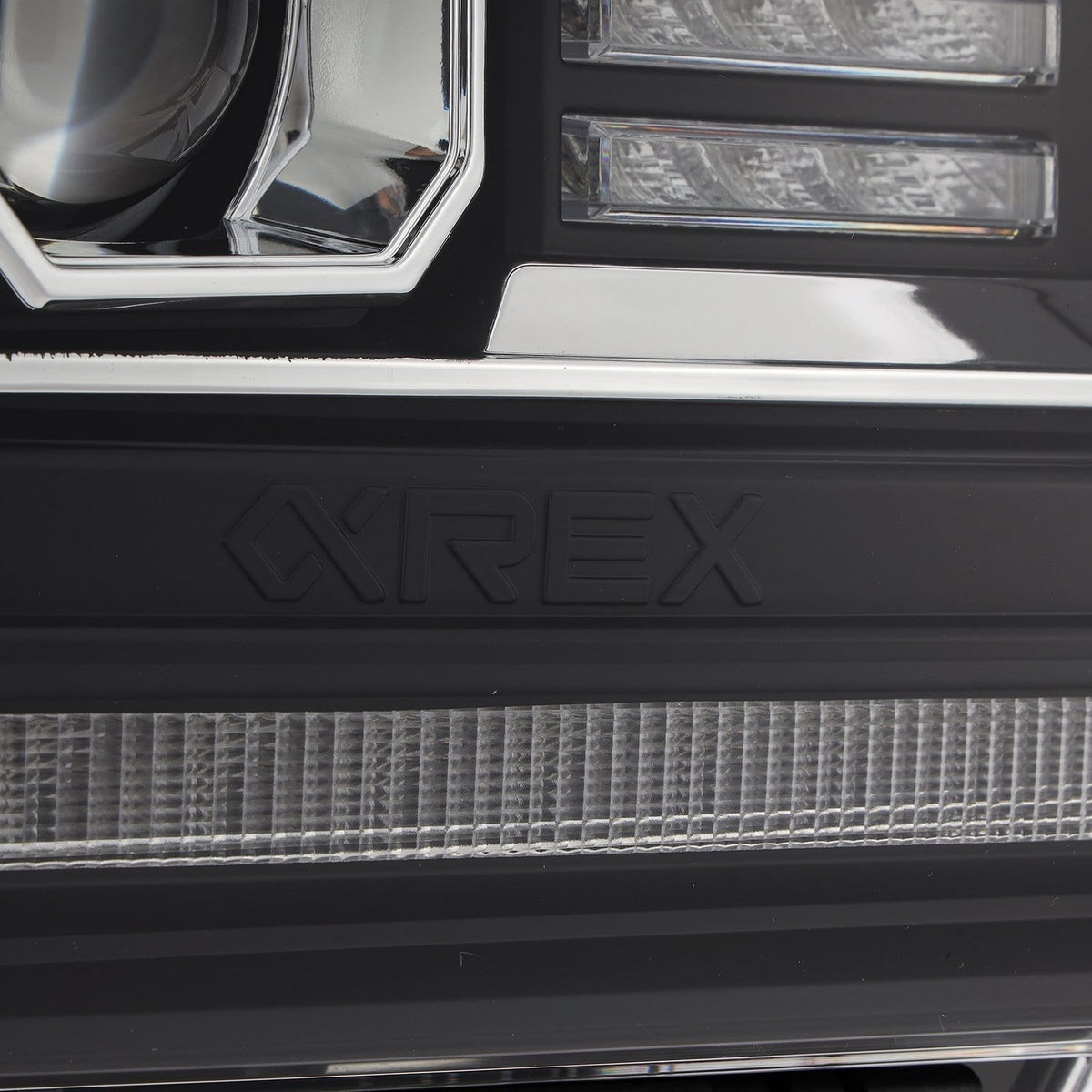AlphaRex 14-18 GMC Sierra PRO-Series Halogen Projector Headlights Black