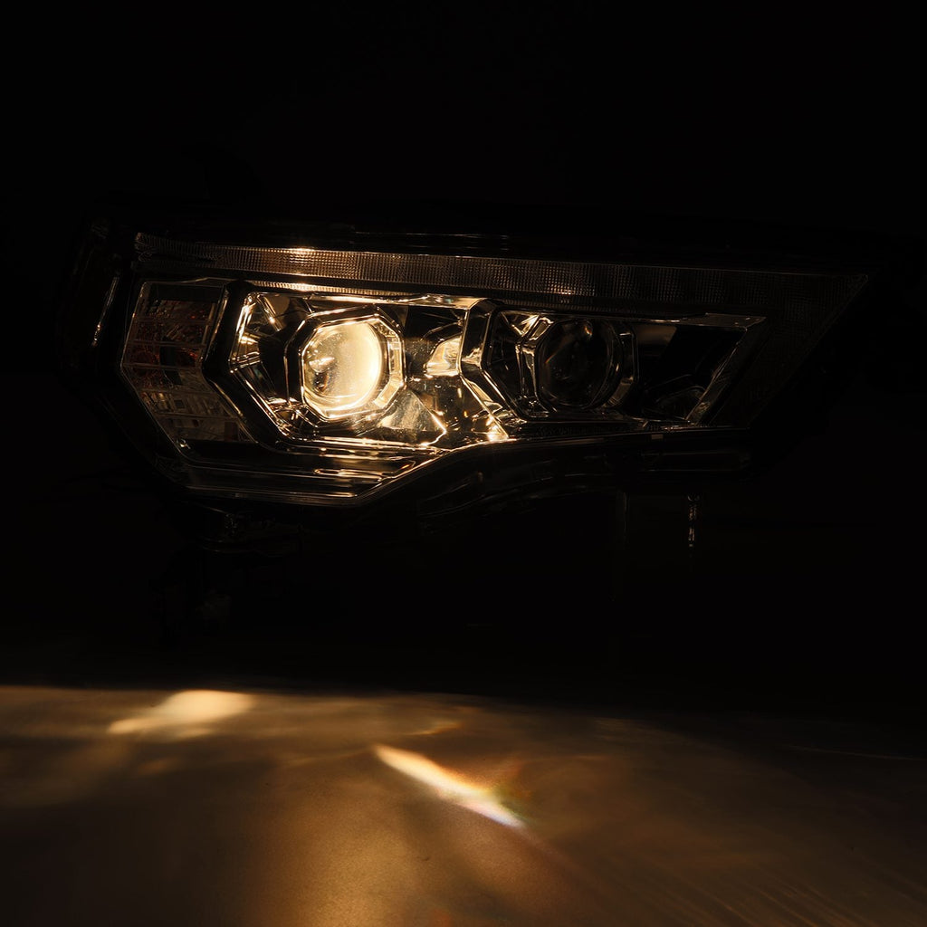 AlphaRex 14-20 Toyota 4Runner MK II PRO-Series Halogen Projector Headlights Alpha-Black