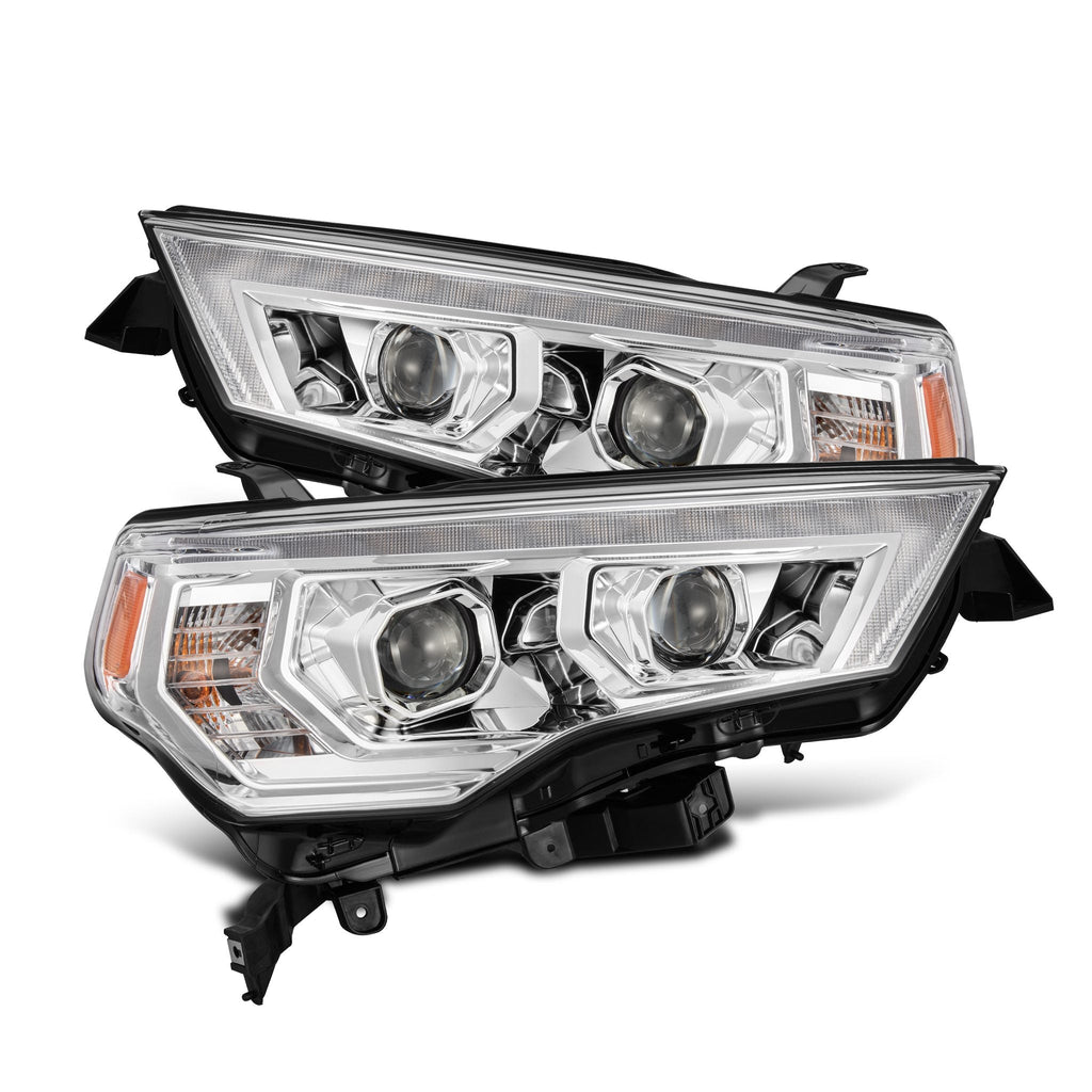 AlphaRex 14-20 Toyota 4Runner MK II PRO-Series Halogen Projector Headlights Chrome