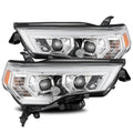 AlphaRex 14-20 Toyota 4Runner PRO-Series Halogen Projector Headlights Chrome
