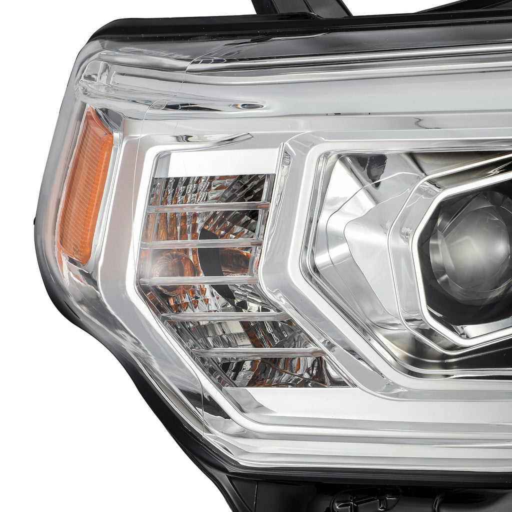 AlphaRex 14-20 Toyota 4Runner PRO-Series Halogen Projector Headlights Chrome