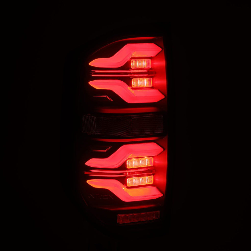 AlphaRex 14-21 Toyota Tundra LUXX-Series LED Tail Lights Alpha-Black