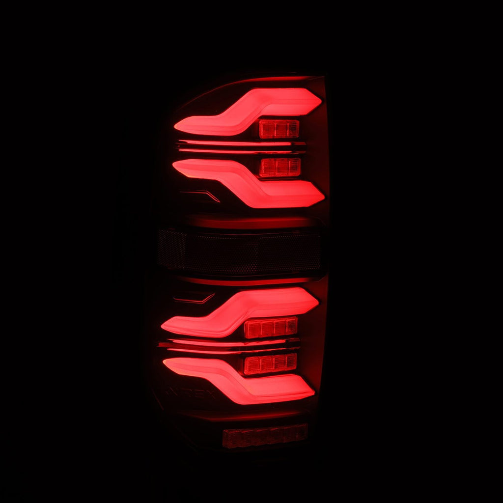AlphaRex 14-21 Toyota Tundra LUXX-Series LED Tail Lights Alpha-Black