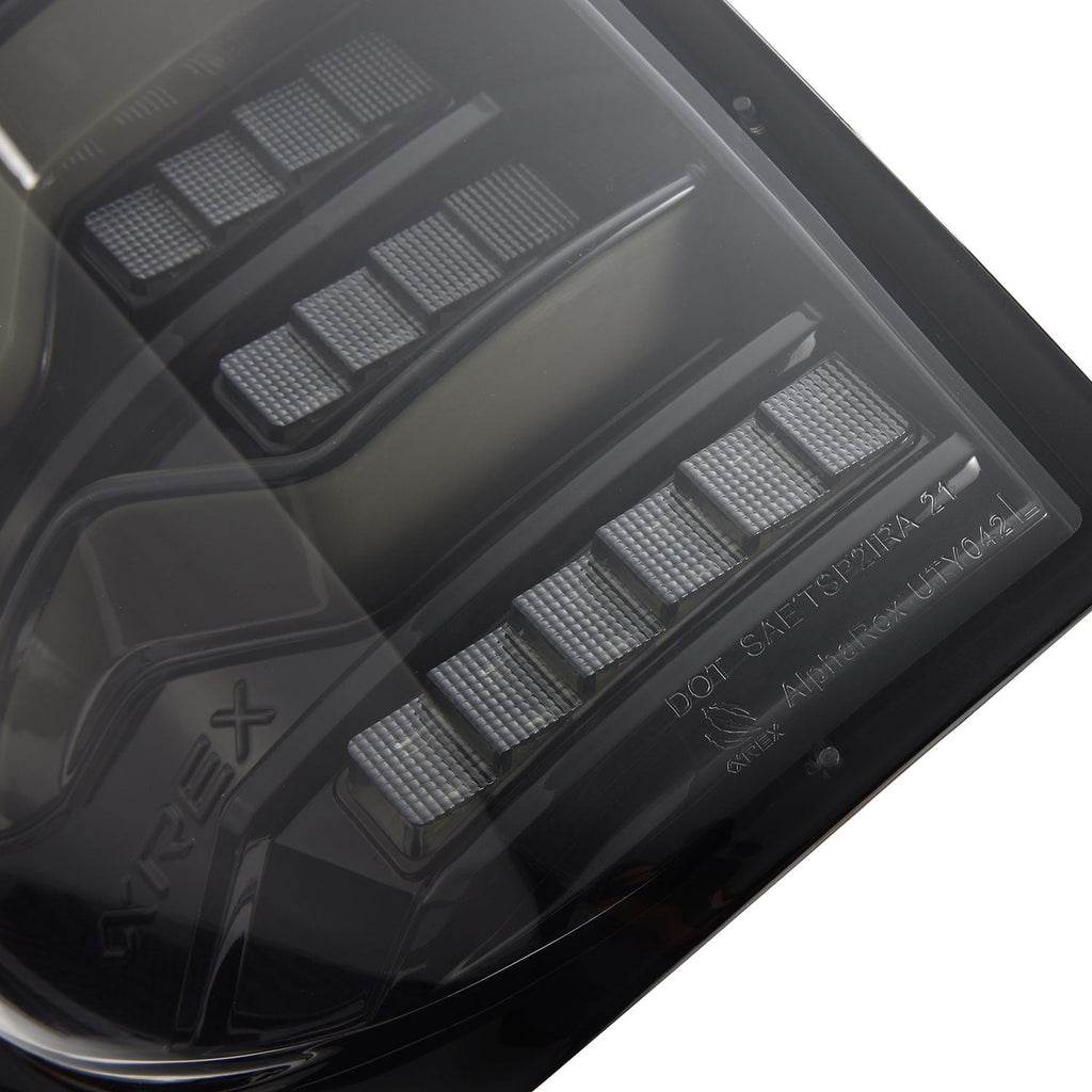 AlphaRex 14-21 Toyota Tundra LUXX-Series LED Tail Lights Alpha-Black