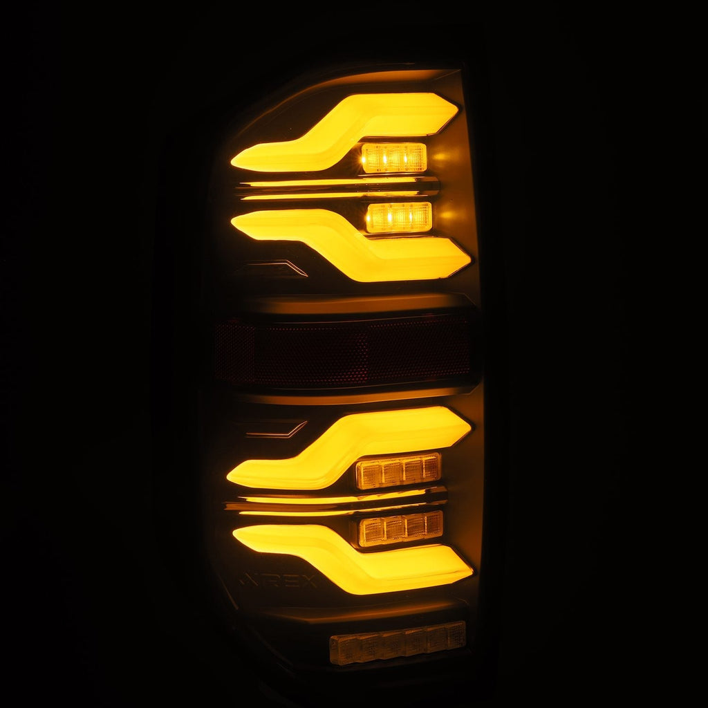AlphaRex 14-21 Toyota Tundra LUXX-Series LED Tail Lights Alpha-Black