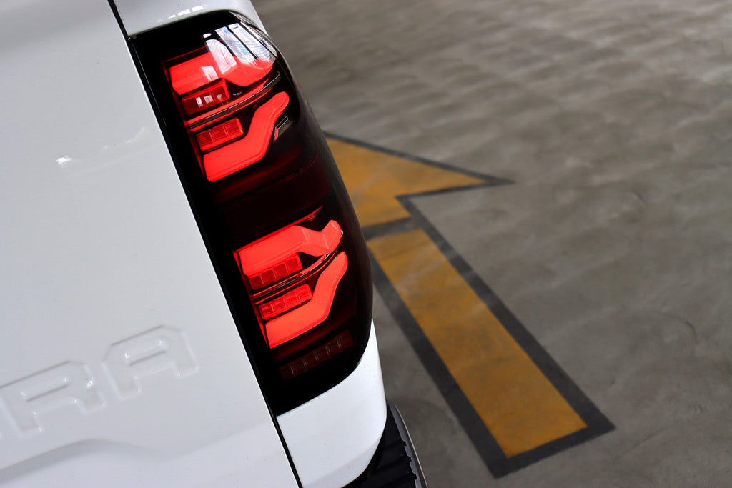 AlphaRex 14-21 Toyota Tundra LUXX-Series LED Tail Lights Black Smoke