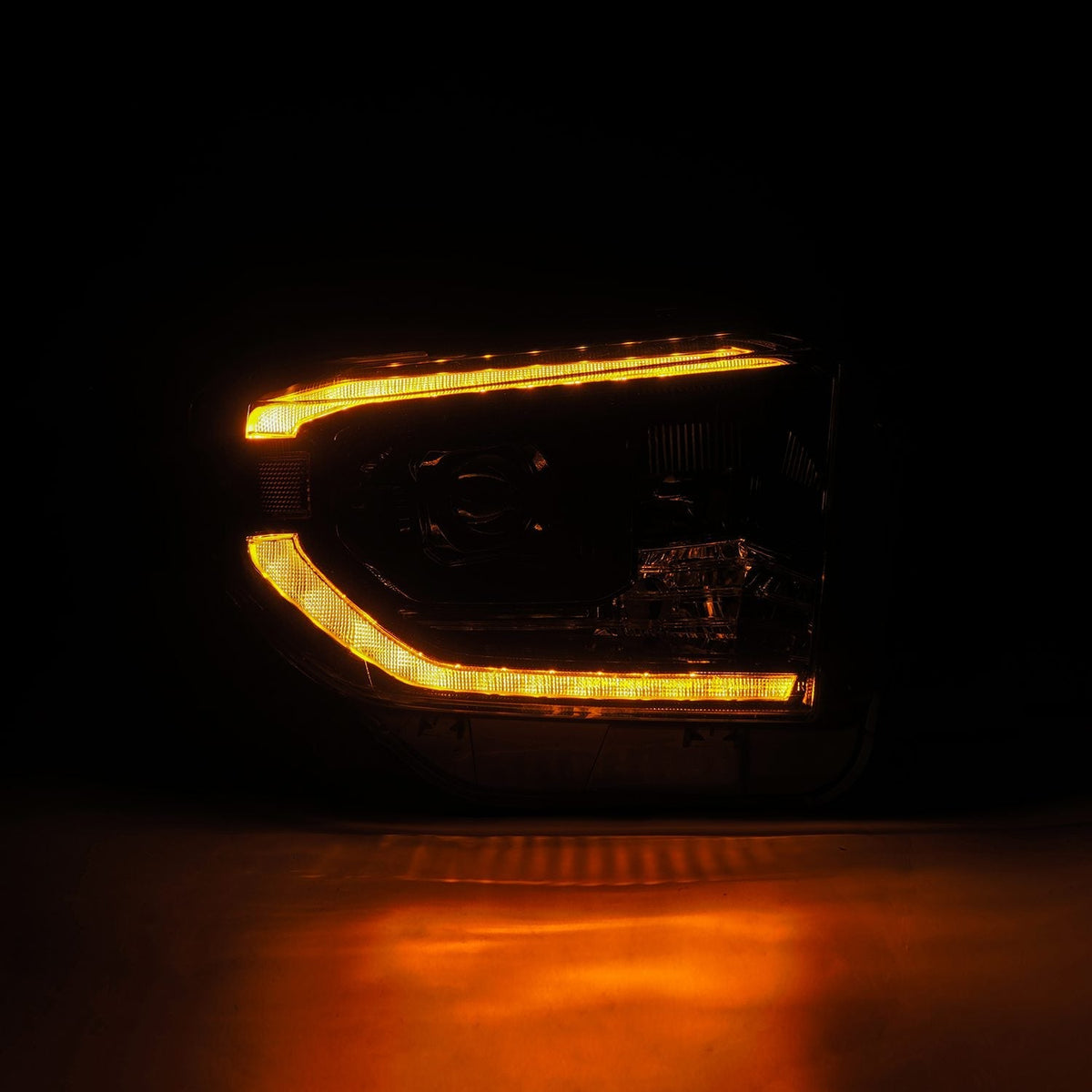AlphaRex 14-21 Toyota Tundra MK II LUXX-Series LED Projector Headlights Alpha-Black