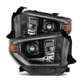 AlphaRex 14-21 Toyota Tundra MK II LUXX-Series LED Projector Headlights Alpha-Black