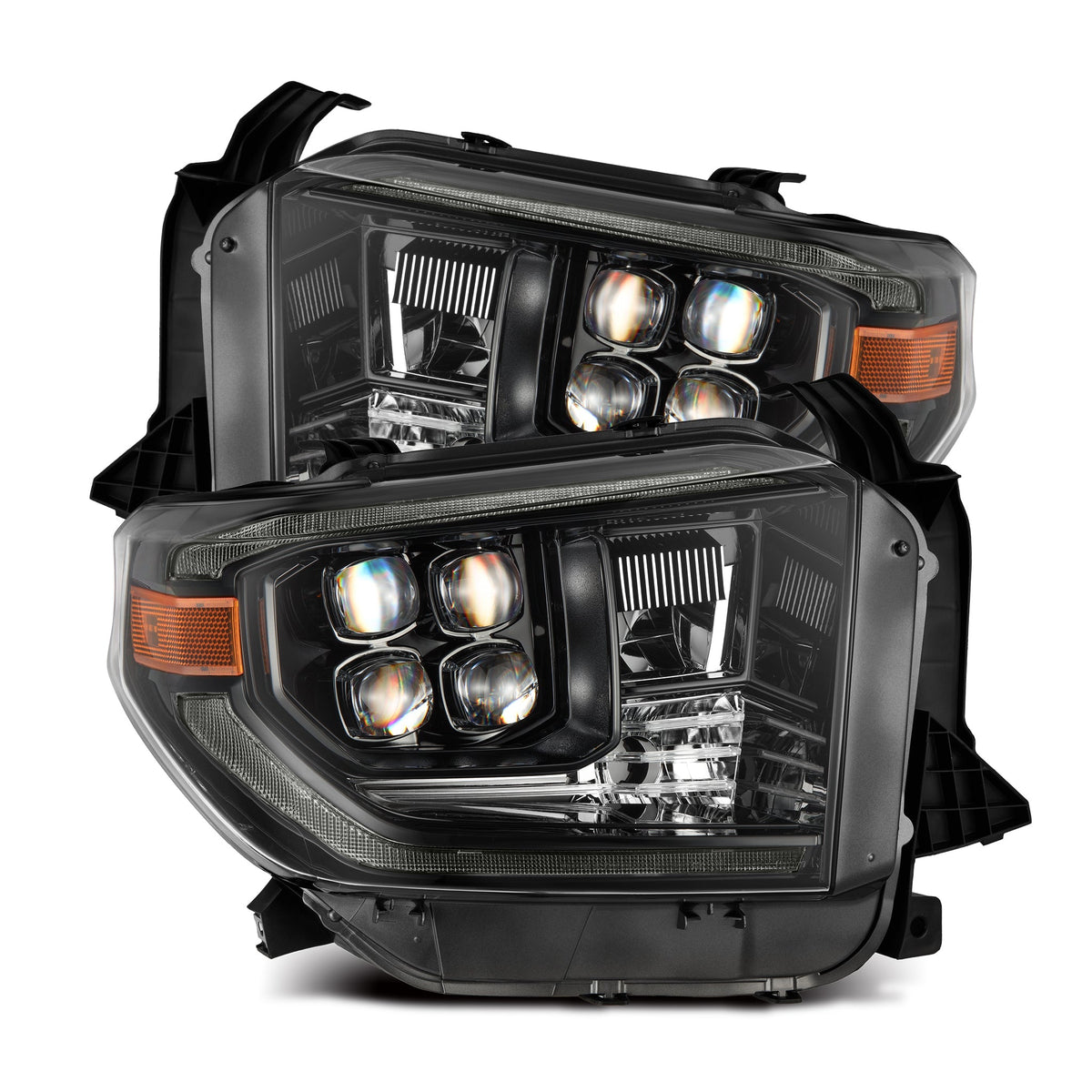 AlphaRex 14-21 Toyota Tundra MK II NOVA-Series LED Projector Headlights Alpha-Black