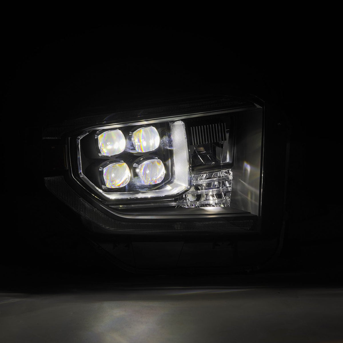 AlphaRex 14-21 Toyota Tundra MK II NOVA-Series LED Projector Headlights Black