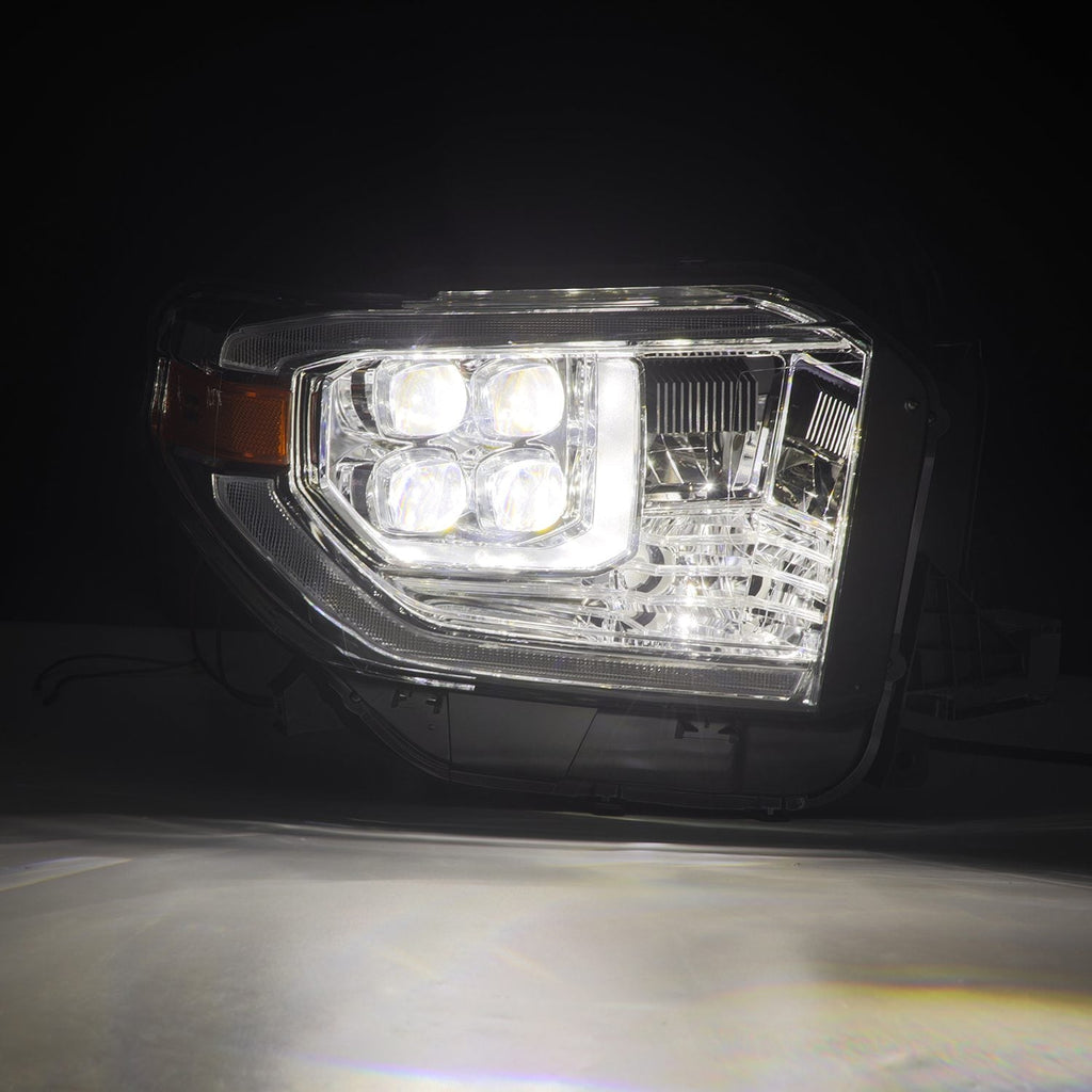 AlphaRex 14-21 Toyota Tundra MK II NOVA-Series LED Projector Headlights Chrome
