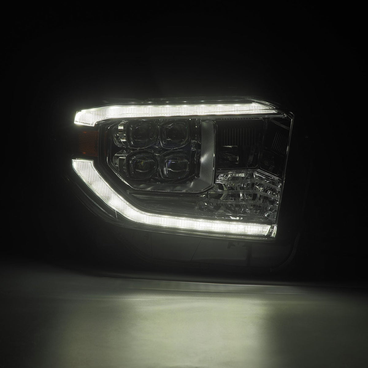 AlphaRex 14-21 Toyota Tundra MK II NOVA-Series LED Projector Headlights Chrome