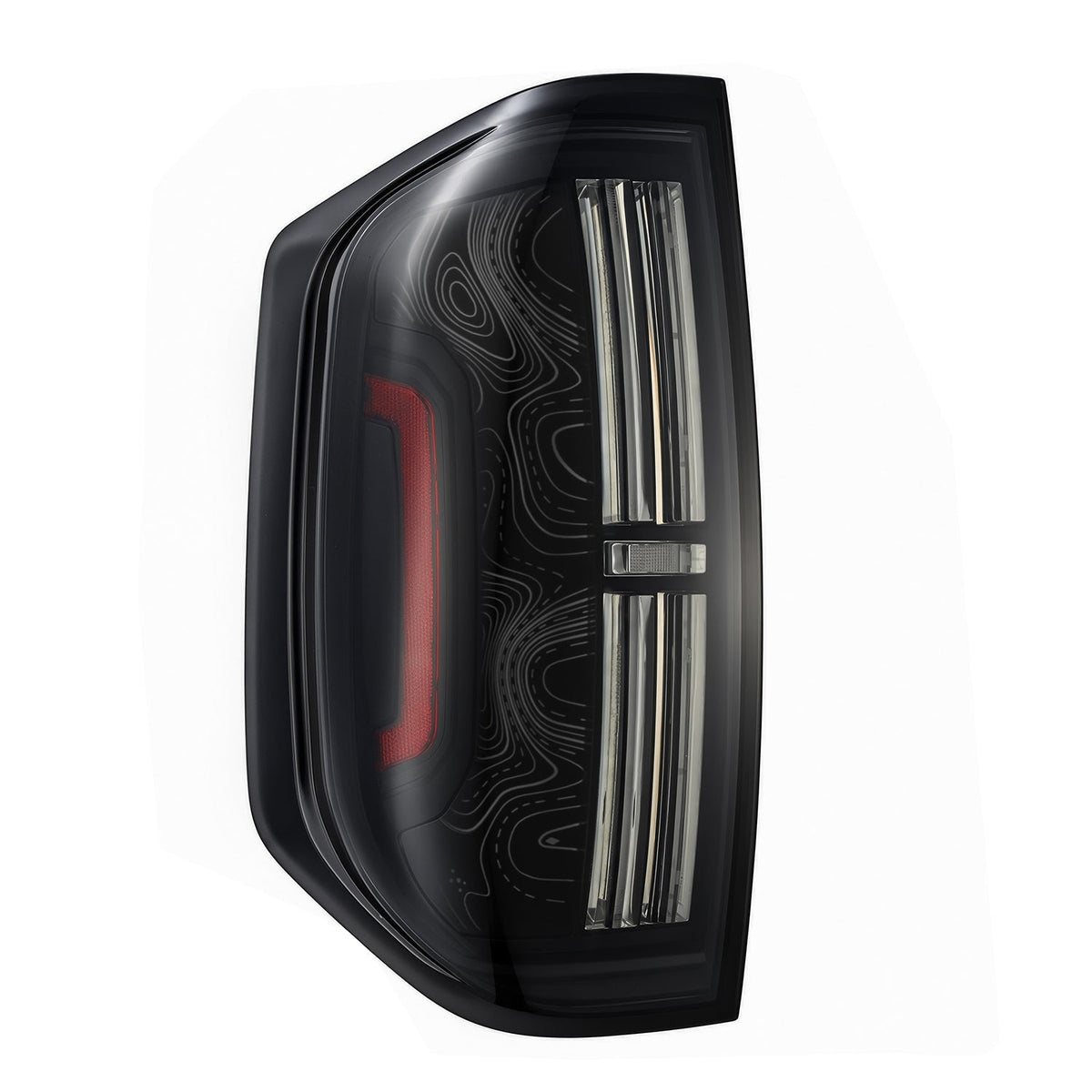 14-21 Toyota Tundra TOPO ETCH NOVA-Series Prismatic LED Tail Lights Black Smoke
