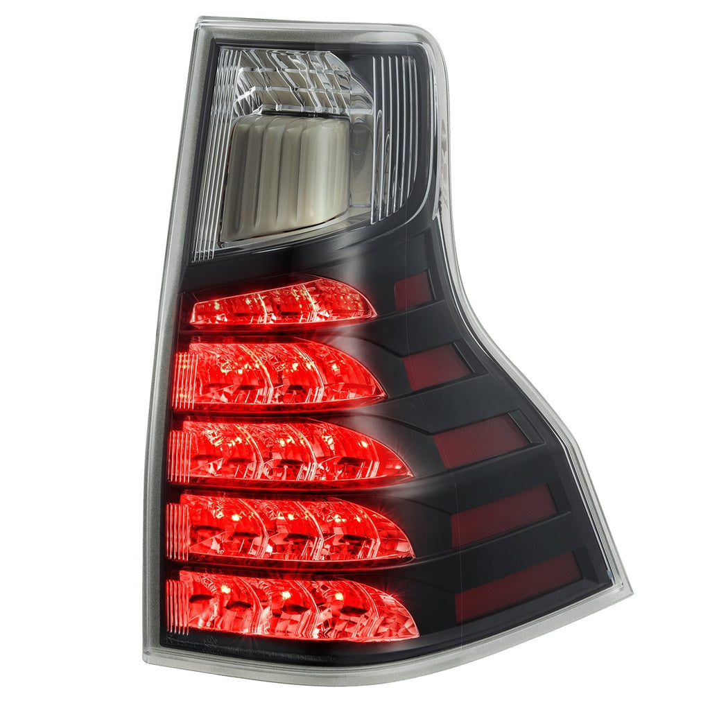 AlphaRex 14-23 Lexus GX 460 PRO-Series LED Tail Lights Black Clear