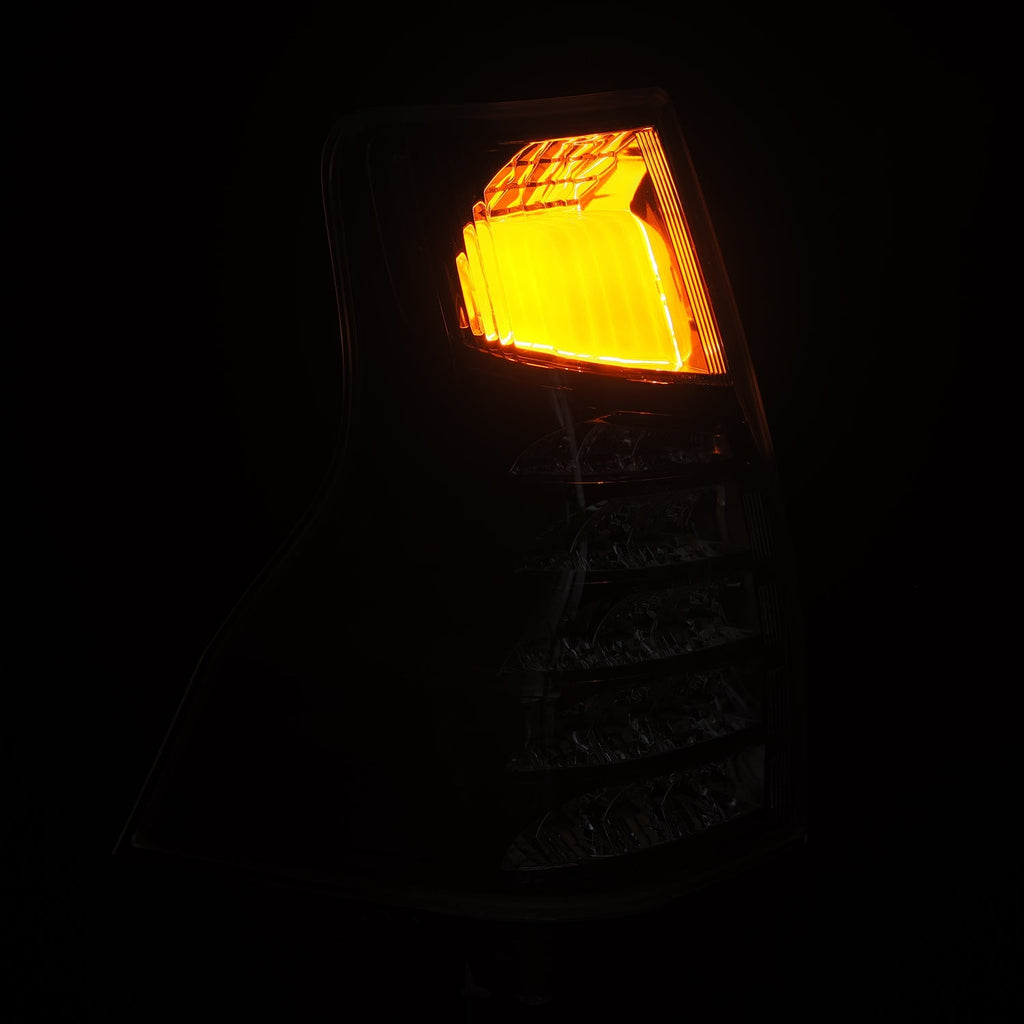 AlphaRex 14-23 Lexus GX 460 PRO-Series LED Tail Lights Black Clear