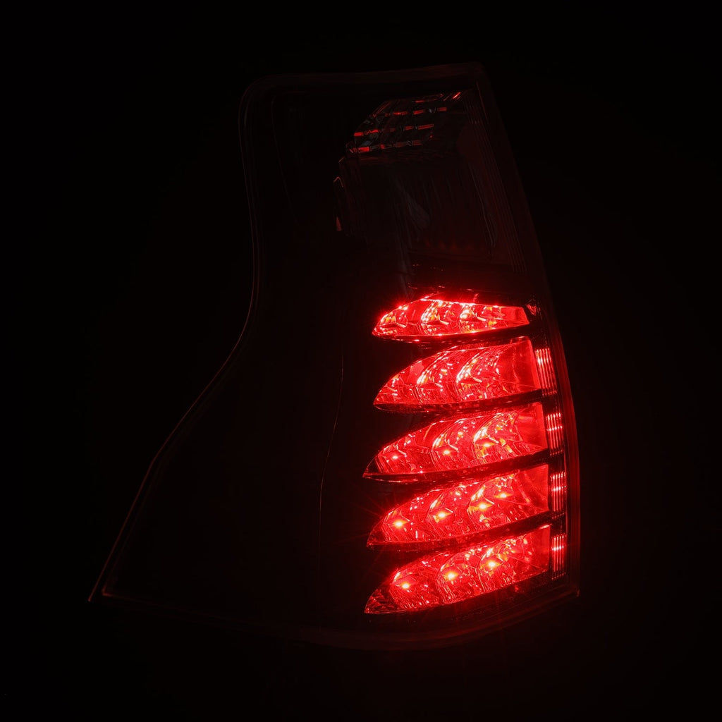 AlphaRex 14-23 Lexus GX 460 PRO-Series LED Tail Lights Black Clear