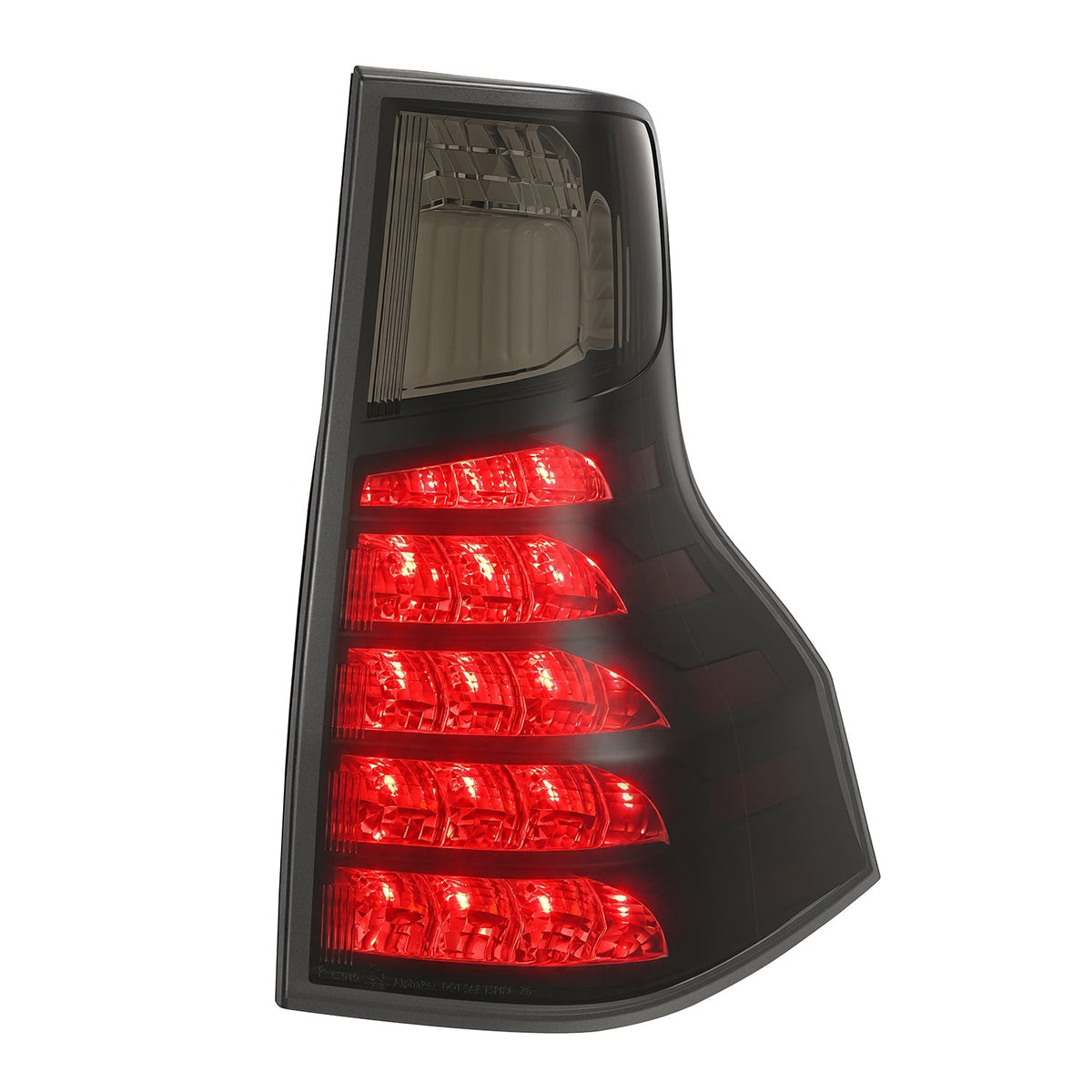 AlphaRex 14-23 Lexus GX 460 PRO-Series LED Tail Lights Black Smoke