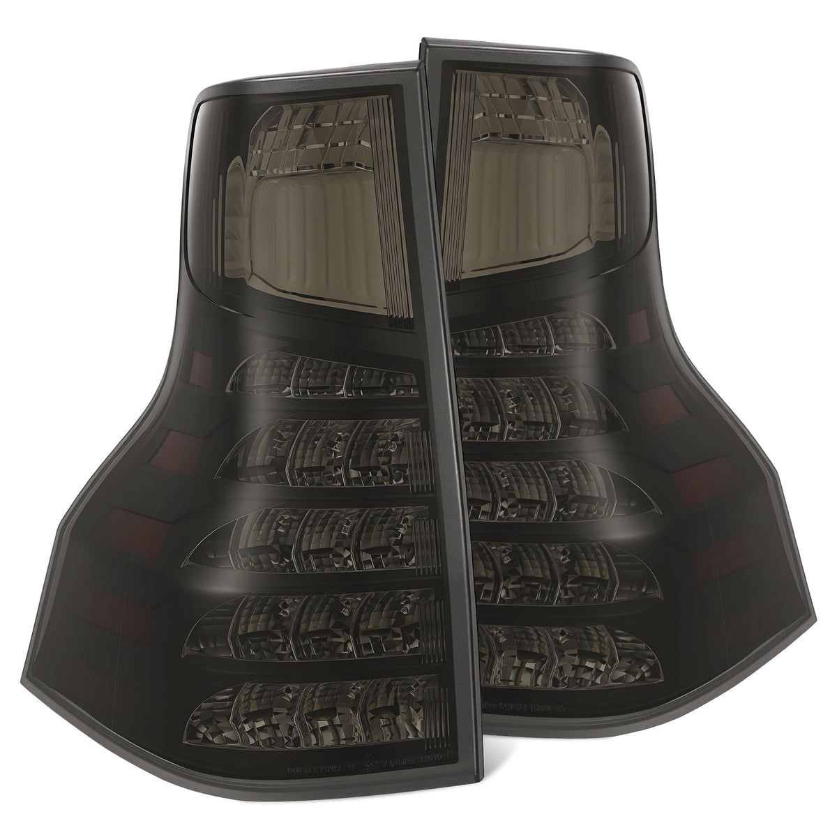 AlphaRex 14-23 Lexus GX 460 PRO-Series LED Tail Lights Black Smoke
