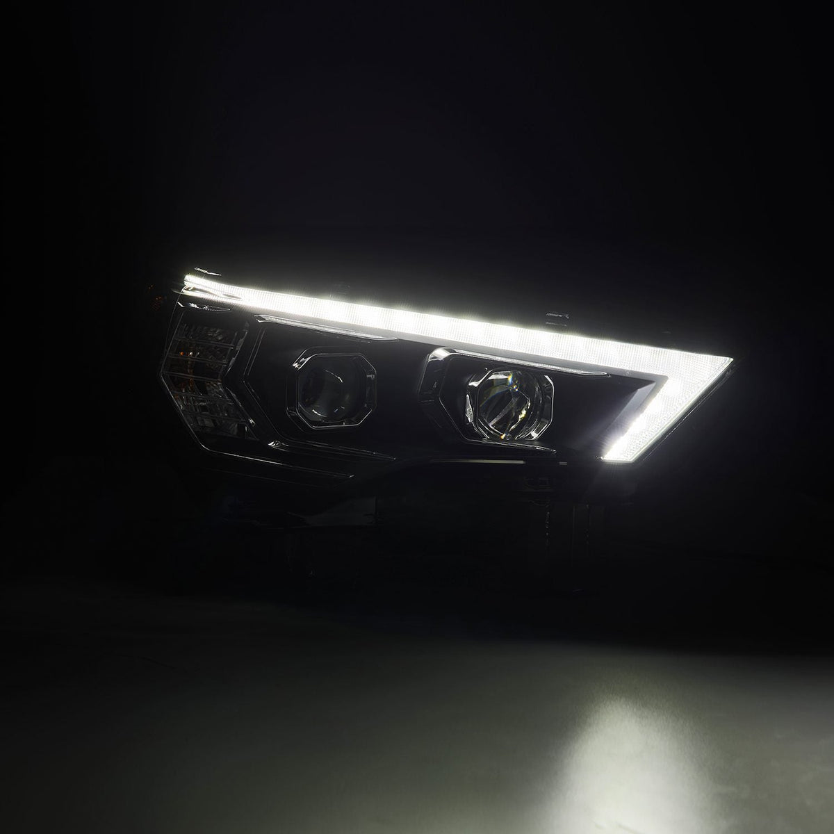 AlphaRex 14-24 Toyota 4Runner MK II LUXX-Series LED Projector Headlights Black