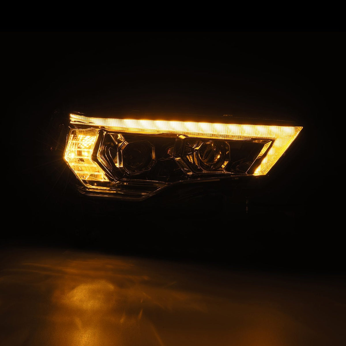 AlphaRex 14-24 Toyota 4Runner MK II LUXX-Series LED Projector Headlights Chrome
