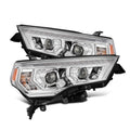 AlphaRex 14-24 Toyota 4Runner MK II LUXX-Series LED Projector Headlights Chrome