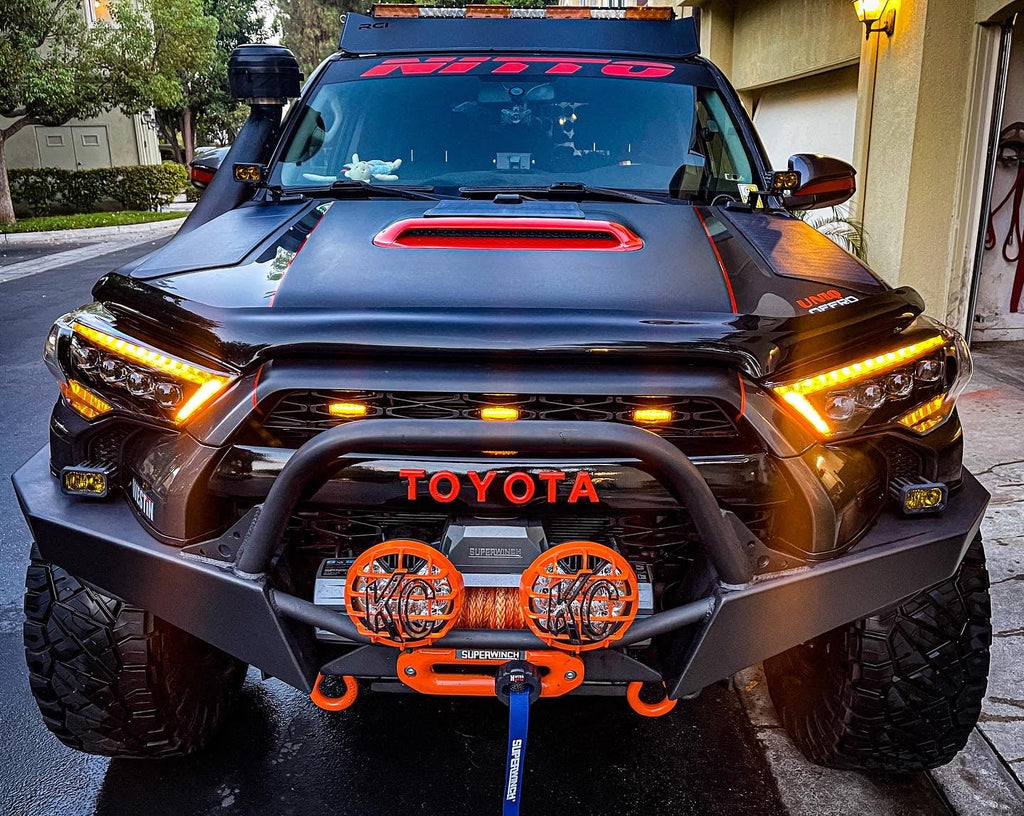 AlphaRex 14-24 Toyota 4Runner MK II NOVA-Series LED Projector Headlights Alpha-Black