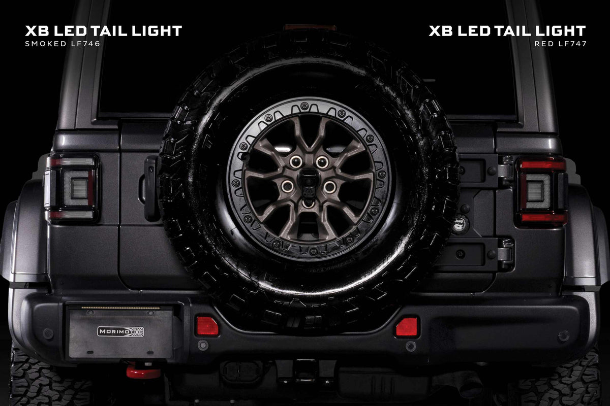Morimoto 18-26 Jeep Wrangler JL XB LED Low Profile Tail Lights (Red)