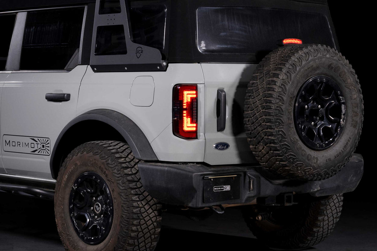 Morimoto 21-26 Ford Bronco XB LED Low Profile Tail Lights (Red)