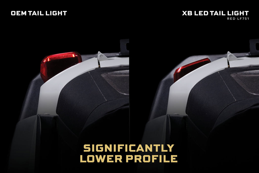 Morimoto 21-26 Ford Bronco XB LED Low Profile Tail Lights (Red)