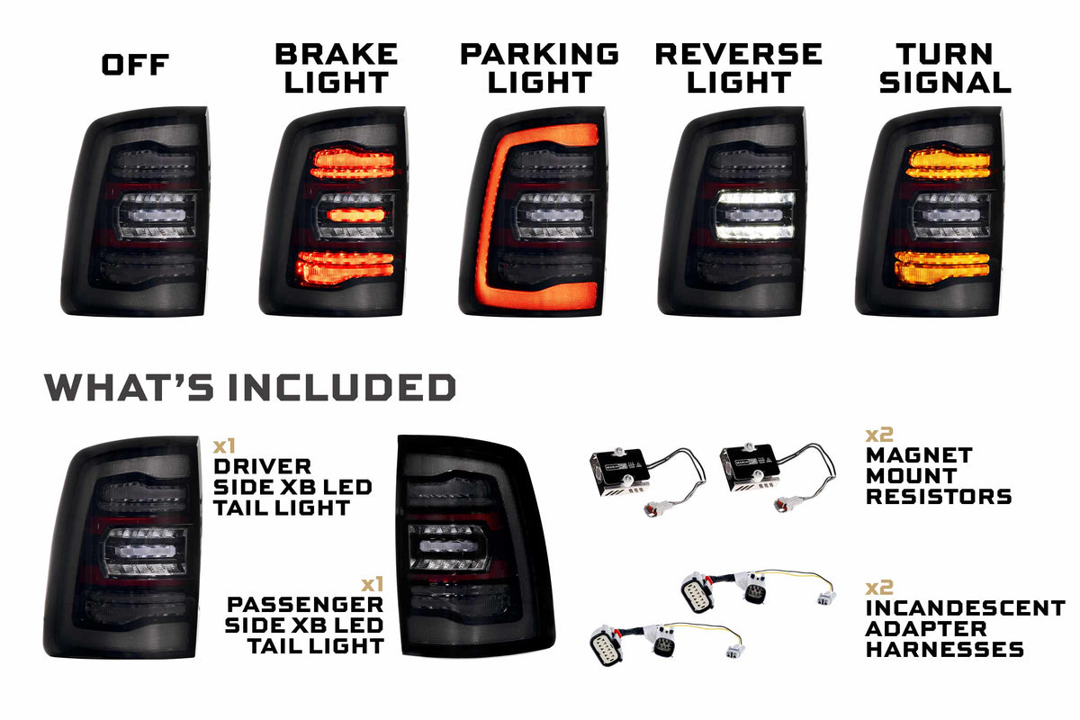 Morimoto 19-24 Ram HD XB LED Tail Lights (Smoked)