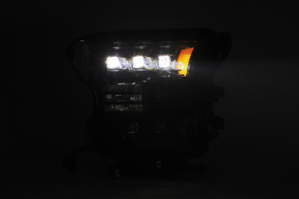 AlphaRex 15-17 Ford F150 / 17-20 F150 Raptor NOVA-Series LED Projector Headlights Alpha-Black